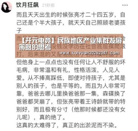 【开元电竞】民族地区产业集群发展策略的思考